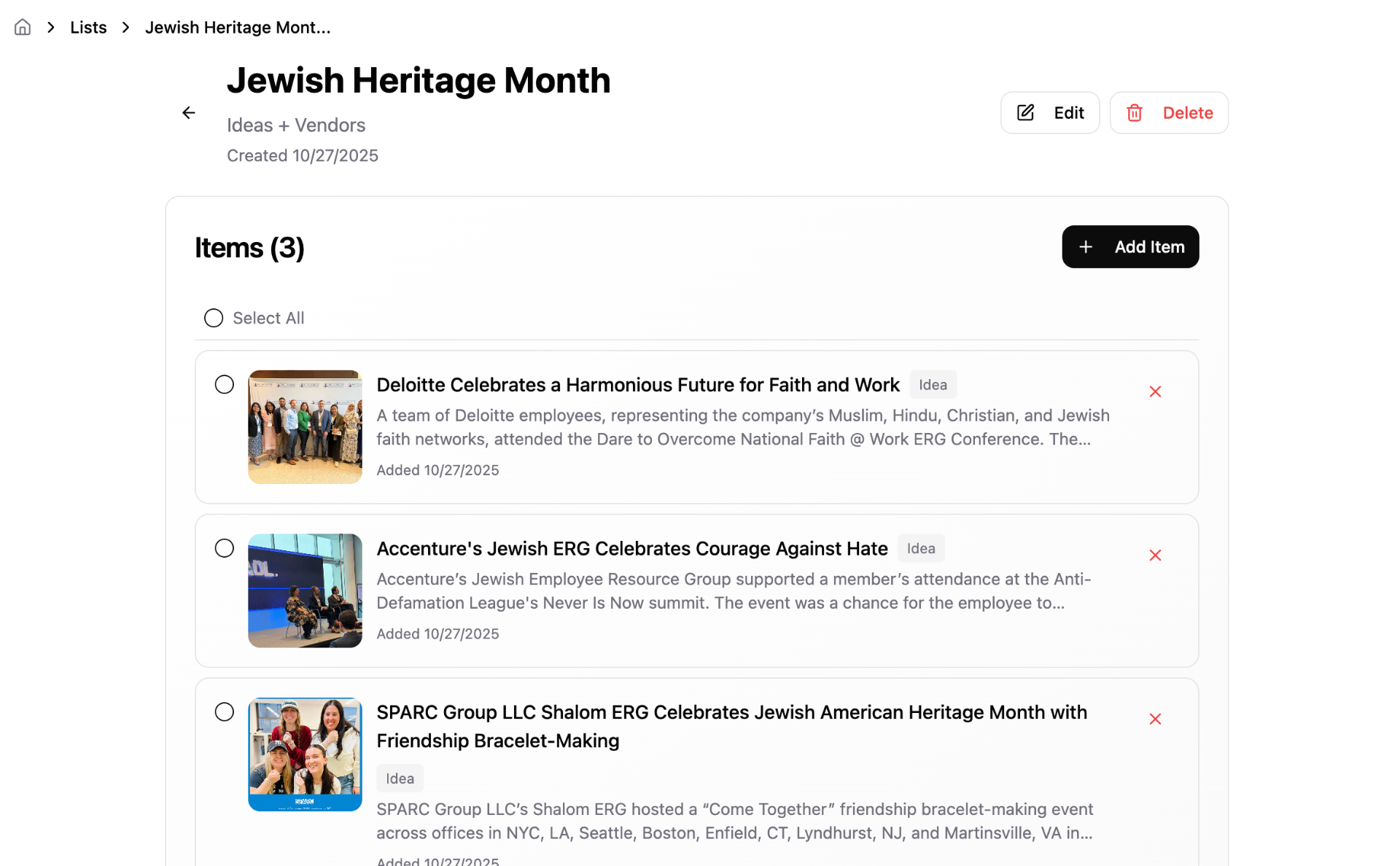 ERGs.io Lists — Jewish Heritage Month