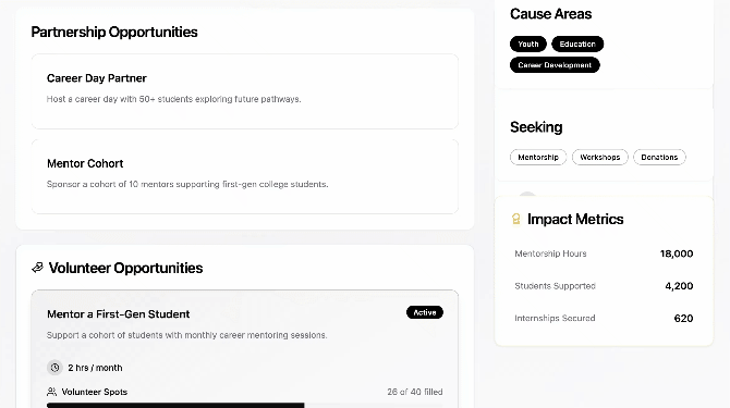 ERGs.io nonprofit partners preview
